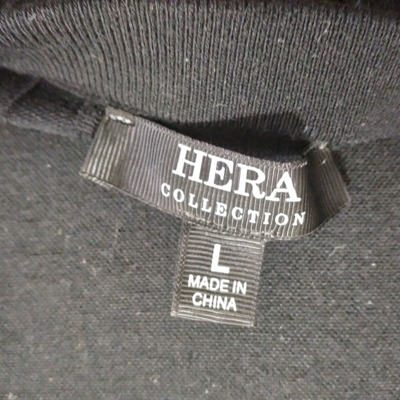 HERA Collection Off Shoulder Short Sleeve Black Bodycon Midi Dress- Large - Picture 7 of 7